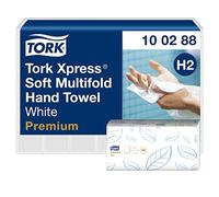 Tork 100288 Xpress Asciugamani Intercalati Premium Soft Quick Dry, Bianco