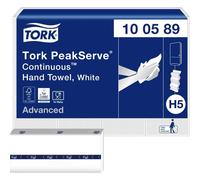 Tork 100589 PeakServe Universal - Asciugamani di carta H5 per dispenser di asciugamani, 1 strato, bianco, 12 x 270 asciugamani