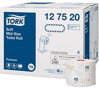 TORK 127520 Soft Toilet Roll, misura media, confezione da 27 pezzi