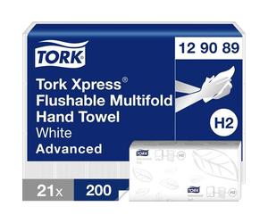 TORK 129089 Xpress® Asciugamani di carta (L x L) 24 cm x 21.3 cm Bianco 21 pz.