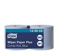 TORK - Set di asciugamani di carta multiuso, resistenti 2 pezzi (blu), Modello: W W