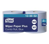TORK - Set di asciugamani di carta multiuso, resistenti 2 pezzi (blu), Modello: W W