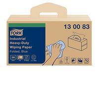 Tork 130083 Carta ultraresistente per asciugatura industriale QuickDry Premium, compatibile con il sistema W7 (Handy Box), 3 veli, 1 conf. x 200 panni, colore blu
