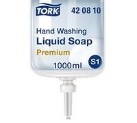 Tork 420810 Sapone liquido extraigienizzante Premium, compatibile con con sistema S1/S11, delicato e antibatterico, 1 x 1000 ml (1000 dosi), senza profumo e coloranti, trasparente