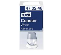 Tork 470246 Sottobicchieri monouso bianchi Advanced altamente assorbenti, 1 conf. x 12 pacchetti x 250 sottobicchieri (3000 pz), bianco