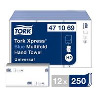 TORK 471069 Salviette Xpress, 1 strato, colore: blu (Confezione da 3000)