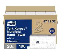 TORK 471132 Asciugamani di carta (L x L) 23.4 cm x 21.3 cm Bianco 1 pz.
