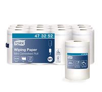 Tork 473252 Plus Advanced Carta per Asciugatura, Compatibile con Sistema M1, ad Estrazione Centrale Mini, 1 Velo, 1 x 12 Rotoli, 12 x 120 M, Bianco