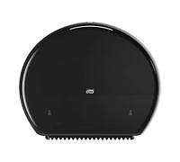 Tork 554008 Dispenser Carta Igienica Jumbo, sistema T1, 36 cm x 43,7 cm x 13,3 cm (altez. x largh. x profon.), plastica resistente, Elevation Design, colore nero