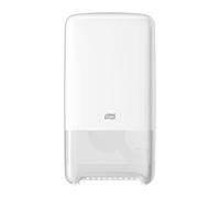 Tork 557500 Dispenser doppio rotolo di Carta Igienica Mid-Size (misura media), sistema T6, 34,4 cm x 18,4 cm x 14 cm (altez. x largh. x profon.), Elevation Design, colore bianco