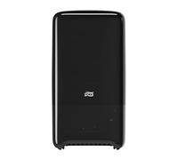 Tork 557508 Dispenser doppio rotolo di Carta Igienica Mid-Size (misura media), sistema T6, 34,4 cm x 18,4 cm x 14 cm (altez. x largh. x profon.), Elevation Design, colore nero