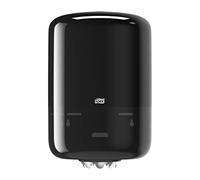Tork 559008 Dispenser per asciugamani a estrazione centrale grande, sistema M2, 36 cm x 23,9 cm x 22,7 cm (altez. x largh. x profond.), Elevation Design, colore nero