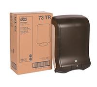 Tork 73TR - Dispenser di asciugamani multipiega e a C, in plastica, 45,7 cm di altezza x 29,8 cm di larghezza x 15,9 cm di profondità, colore fumo (confezione da 1 dispenser) per l'uso con Tork CB530