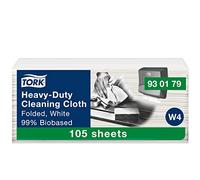 Tork Biobased Heavy-Duty Cleaning Cloth Bianco W4, 1 ply, 105 cloths, 930179