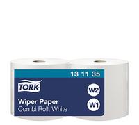 Rotoli di panni per pulizia TORK 1 velo bianco brillante