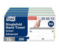 Tork Green Singlefold Hand Towels, 20 x 200 fogli, 290273