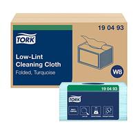 Tork Low Lint Cleaning Cloths Turquoise W8, Solvent Safe, 8 × 75 panni, 190493