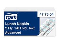 Tork Lunch Tovagliolo Decorativo, piega 1/8, 2 veli, 33 cm x 33 cm, 10 x 200 tovaglioli, 477304