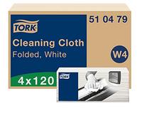 Tork panno di pulizia bianco W4, flessibile, 4 x 120 panni, 510479