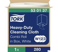 Tork Panno per pulizia 530137 Ultraresistente monovelo compatibile W1–W3 Bianco 280 pz