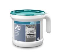 Tork Reflex Asciugamani e Dispenser Portatile ad Estrazione Centrale Bianco e Turchese M4 Starter Pack, design robusto, 1 confezione, 473186 + Ricarica di carta igienica (1 pezzo)