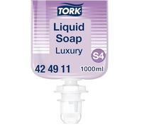 Tork Sapone liquido Luxury S4, 424911 | fragranza floreale, 6 flaconi da 1000 ml