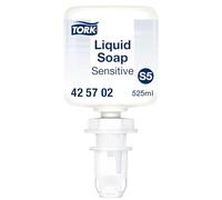 Tork Sapone liquido Mini per pelli sensibili, S5, compatibile con dispenser per sapone Mini, a basso impatto allergenico, 8 flaconi da 525 ml, 425702