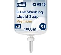 Tork Sapone Liquido per mani senza profumazione, S1/S11, azione sgrassante, 6 confezioni da 1000 ml, 420810