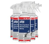 Tork Spray disinfettante per superfici superficiali, W10, formula biodegradabile, 6 flaconi da 500 ml, 193610