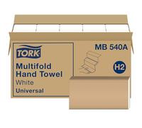 Tork universale MB540 A Multifold Paper asciugamano, velo, 24,1 cm larghezza x 23,2 cm lunghezza, bianco, (case of 16 Packs, 250 per confezione, 4,000%)