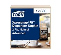 Tork Xpressnap Fit Dispenser tovagliolo - 12830 - Tovaglioli di ricambio per dispenser di tovaglioli di carta N14, qualità ottima - 2 strati, naturale - 6 x 720 (4320) pz