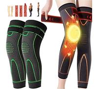 Tormalina Digitopressione Autoriscaldante Modellante Ginocchiera Tormalina Digitopressione Ginocchiera Artemisia Digitopressione Modellante Ginocchiera per Uomini E Donne Maniche, Green, XL-c