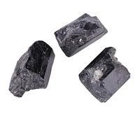 Tormalina naturale nera, tormalina quarzo nero tormalina pietra quarzo pietra di guarigione minerale di roccia grezza per figurina braccialetto purificante acqua collana