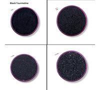 Tormalina nera naturale schiacciata pietra preziosa grossolana in polvere mat...