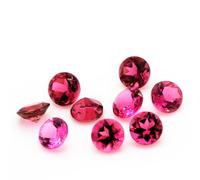 Tormalina Rosa. Tondo. Se - VVS1 (Vendute per Unità) . Brasile