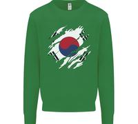 Torn Corea Del Sud Bandiera Coreana Giorno Calcio Bambini Felpa Maglione