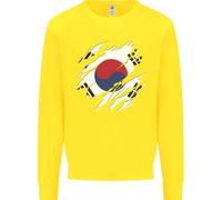 Torn Corea Del Sud Bandiera Coreana Giorno Calcio Bambini Felpa Maglione