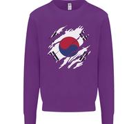 Torn Corea Del Sud Bandiera Coreana Giorno Calcio Bambini Felpa Maglione
