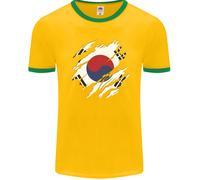 Torn Corea Del Sud Bandiera Coreana Giorno Calcio Uomo Ringer Fotl