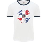 Torn Repubblica Dominicana Bandiera Dominicanos Giorno Uomo Ringer