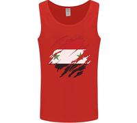 Torn Siria Bandiera Siriana Giorno Calcio Uomo Canotta Maglia
