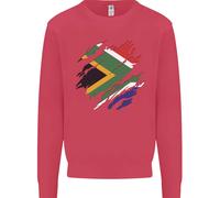 Torn South Africano Bandiera Africa Giorno Calcio Bambini Felpa Maglione