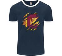 Torn Sri Lanka Bandiera Giorno Calcio Uomo Ringer Fotl
