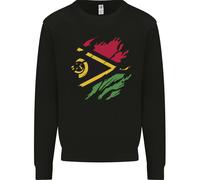 Torn Vanuatu Flag Day Football Uomo Sweatshirt Jumper