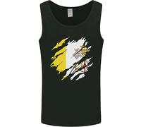 Torn Vaticano Bandiera Giorno Uomo Canotta Maglia