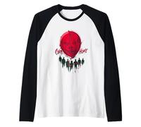 Torna a casa, Orrore a Forma di Pagliaccio Raccapricciante Maglia con Maniche Raglan