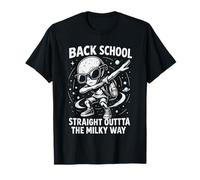 Torna a scuola Alien Dabbing Dritto Dalla Via Lattea Maglietta