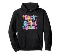 Torna a Scuola Babe Retro Groovy Carino Daisy Butterfly Felpa con Cappuccio