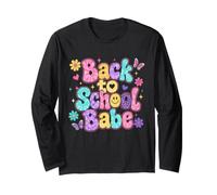 Torna a Scuola Babe Retro Groovy Carino Daisy Butterfly Maglia a Manica