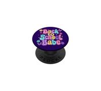 Torna a scuola Babe Retro Groovy Carino Daisy Butterfly PopSockets PopGrip Adesivo